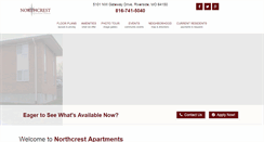Desktop Screenshot of northcrest-apartments.com